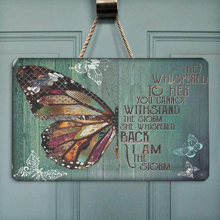 Half Butterfly Metal Sign Outdoor Garden, Address Sign, Sign Rustic Décor House - MButterfly461