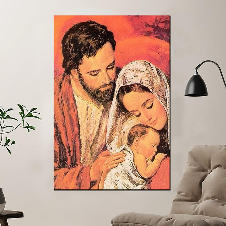 The Holy Family Poster - La Sainte Famille Canvas Home Décor Gifts For Men Women