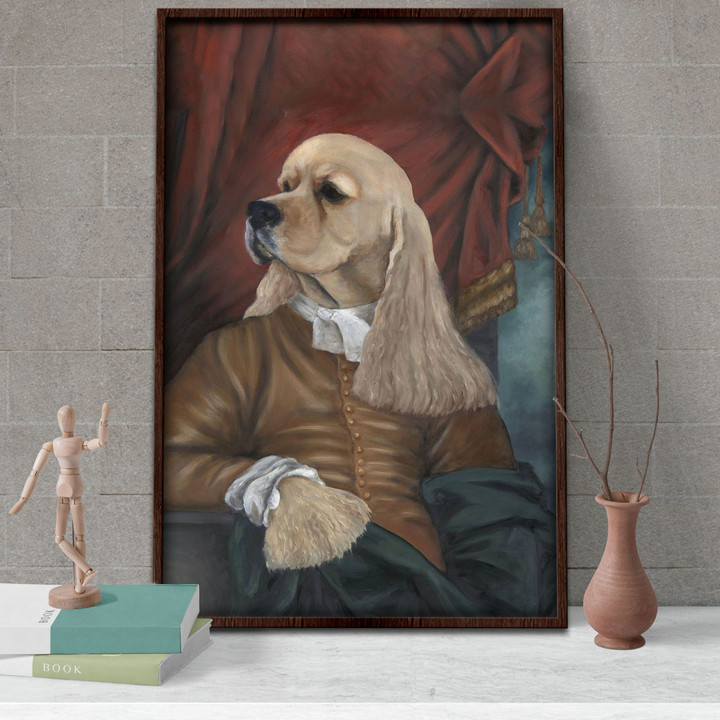 Gentlemen Cocker Spaniel Poster - Dog Canvas Home Décor Birthday Christmas Gifts For Men Boy Friend