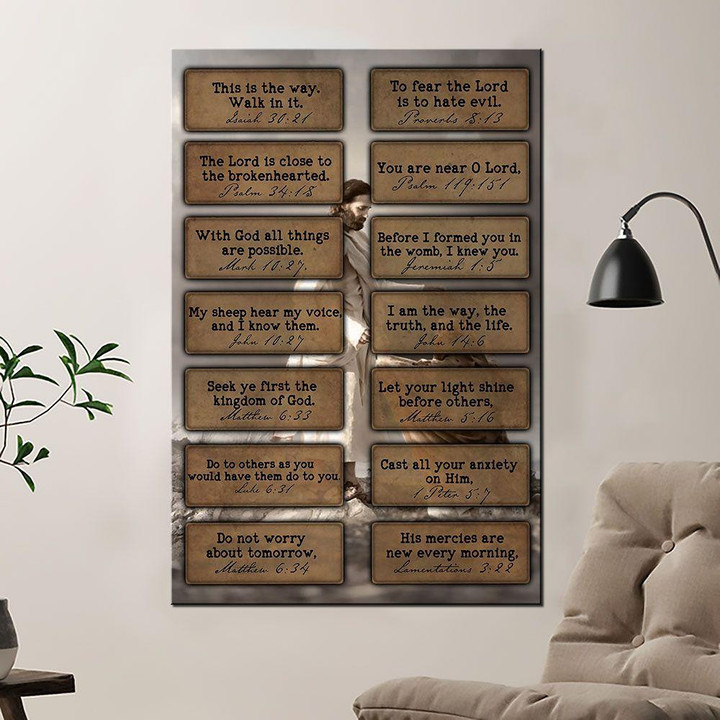 Meaning Bible Of God Poster - Your Are Near O Lord Canvas Home Décor Gifts For Father Mother
