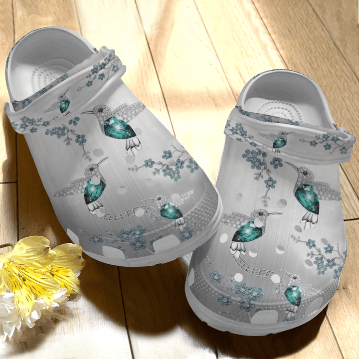 Diamond Hummingbird Clog Shoess Clog Shoe Birthday Thanksgiving Gift - Diamond-HMB