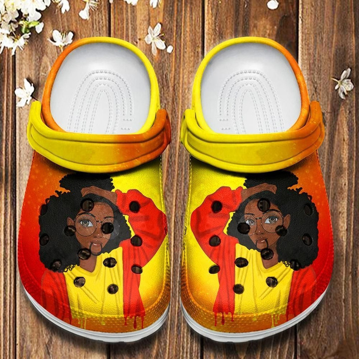 Cute Black Girl Shoes - Teen Black Girl Clog Shoess Clog Shoesbland Clog Birthday Gift - Teen-BL