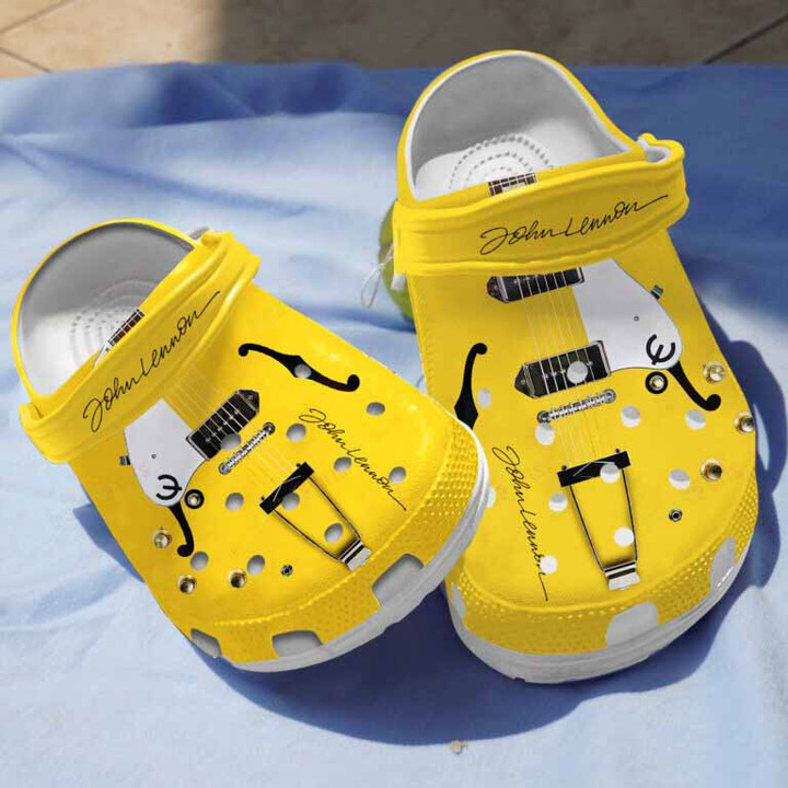 Yellow Guitar Clogs Clog Shoess Shoes Gifts for Birthday Thanksgiving Christmas - YGuitar205