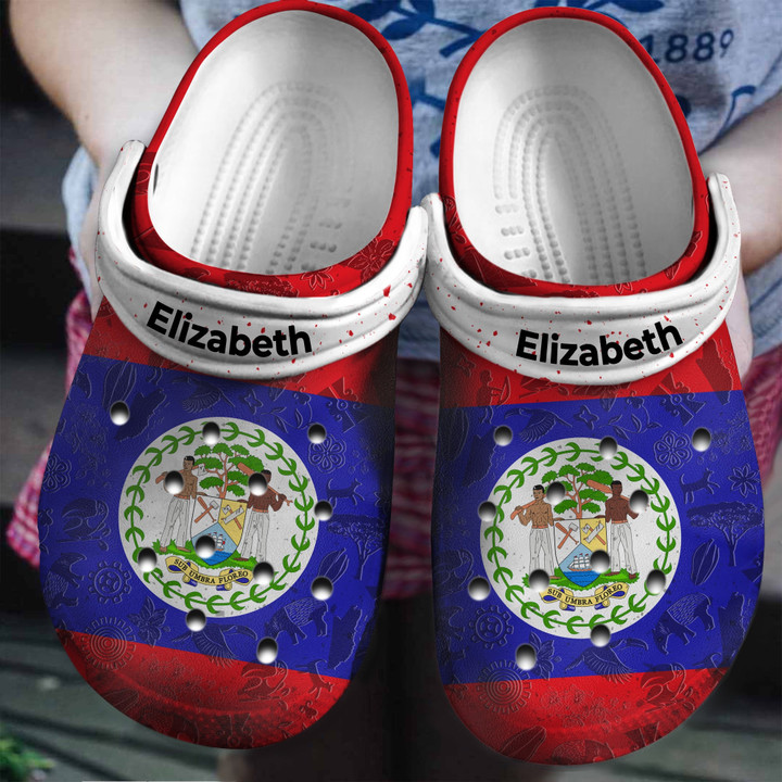 Belize Flag Personalized Shoes Clog Shoess Clogs Gifts For Men Women - Belize-FL