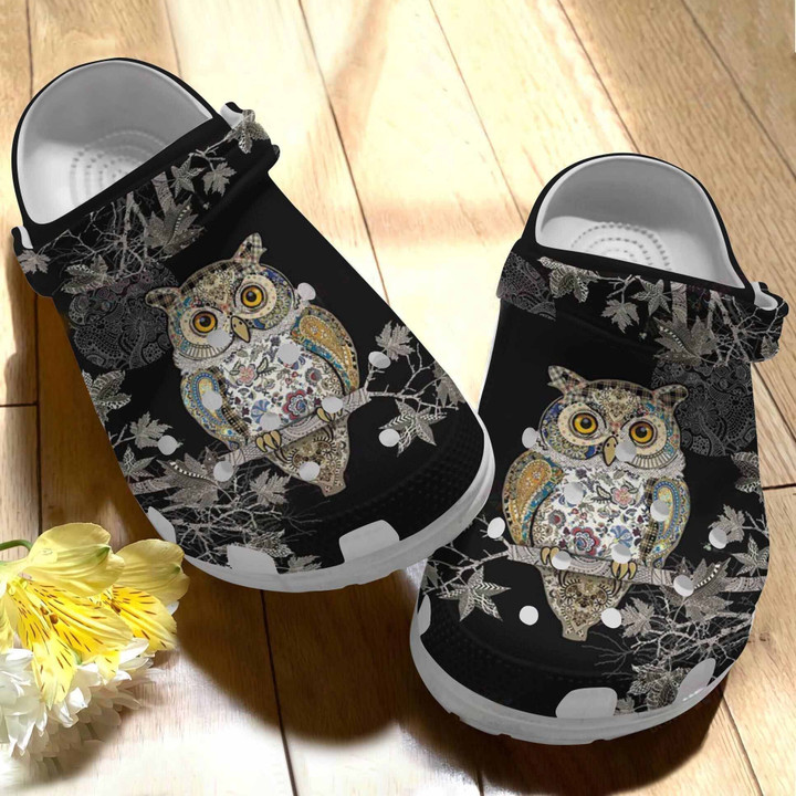 Owl On Tree Clogs Clog Shoess Shoes Gifts for Birthday Thanksgiving Christmas - OOT206