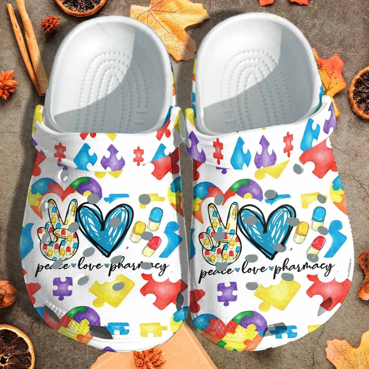 Dental Nurse Custom Clog Shoess Shoes Clogs Mothers Day Gifts Women - Peace Love Nurse Outdoor Clog Shoess Shoes Clogs Gifts Daughter