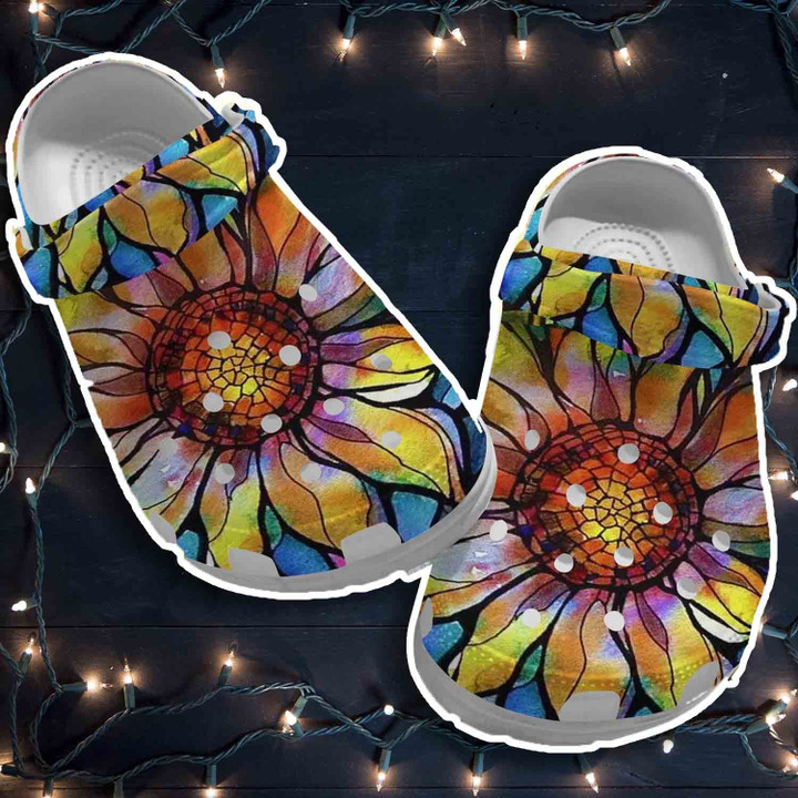 Gypsy Flower Hippie Shoes Clog Shoesbland Clogs Clog Shoess Gifts For Young Girls - Sunf-HP23