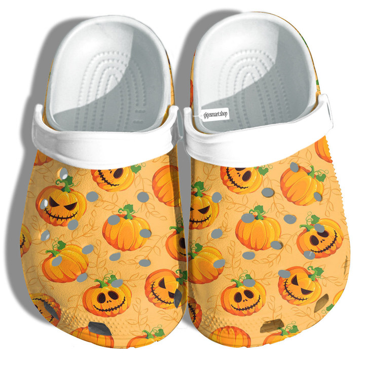 Pumpkin Pattern Clog Shoes Shoes Clogs For Niece Halloween - Spooky Season Sticker Clog Shoes Shoes Gifts Mother Christmas - Gigo Smart