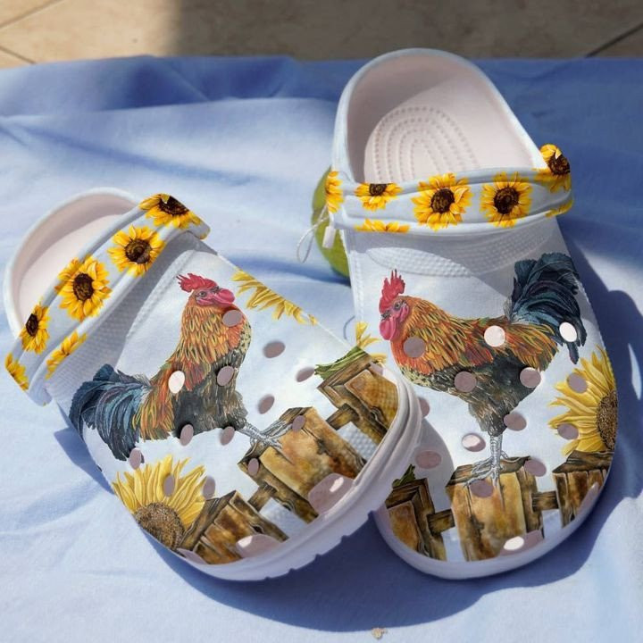 Rooster at Morning Clogs Crocs Shoes Gift For Birthday Christmas Thanksgiving - RS-Morning259 - Gigo Smart