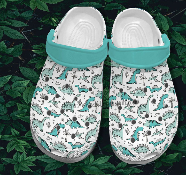 Dinosaur Cute Crocs Shoes Gift Birthday Boy Girl - Dinosaur Shoes Croc Clogs Gift- CR-NE0237 - Gigo Smart