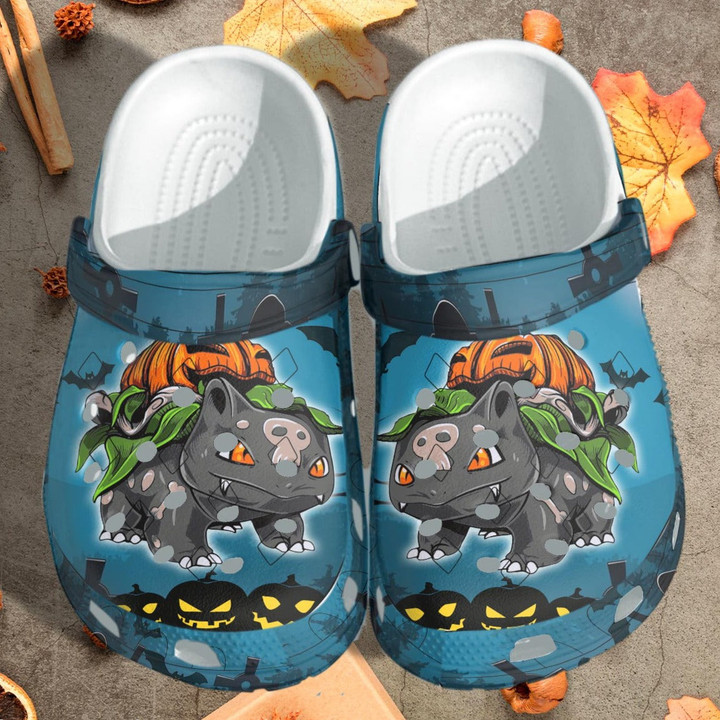 Bulbasaur Pumpkin Halloween Shoes - Anime Outdoor Shoes Gifts