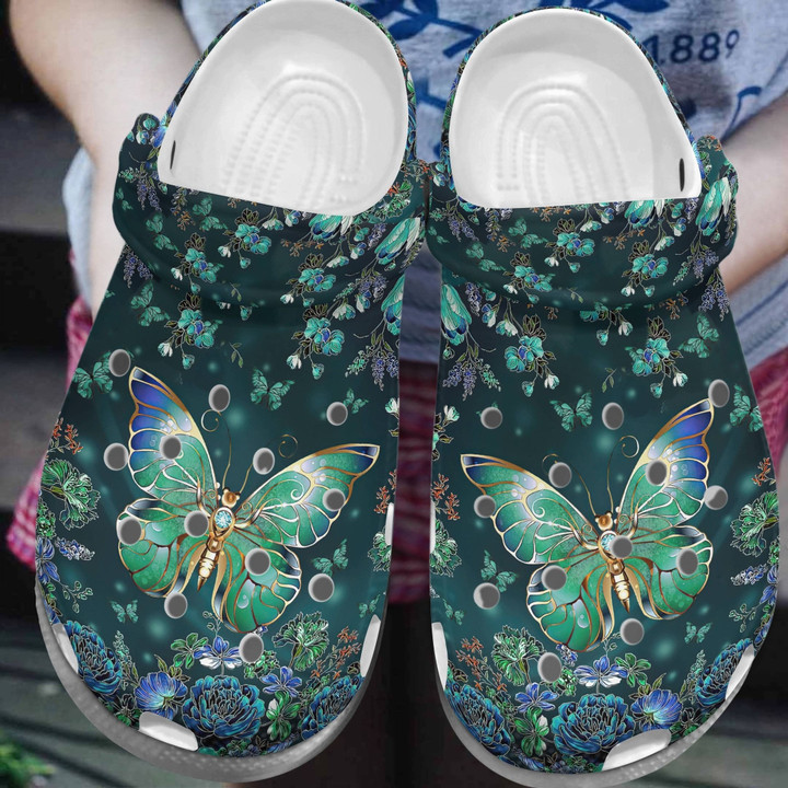 Magical Butterfly Crocs Shoes Crocbland Clogs Gifts For Daughter - Fantasy-BT2 - Gigo Smart