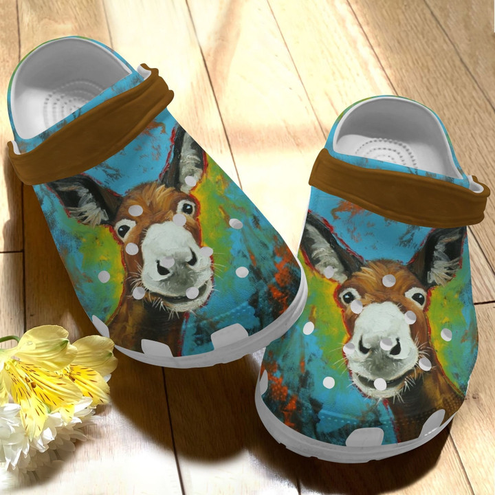Lovely Donkey Shoes - Funny Animal Farm Crocs Clogs Gift For Men Women - LL-Donkey - Gigo Smart