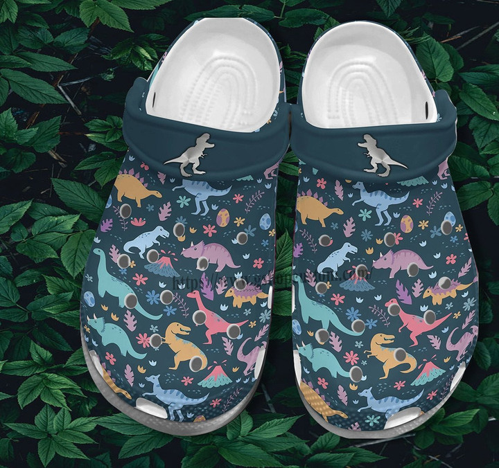 Dinosaur Park Crocs Shoes Gift Birthday Step Son - Dinosaur Shoes Croc Clogs Gift- CR-NE0238 - Gigo Smart