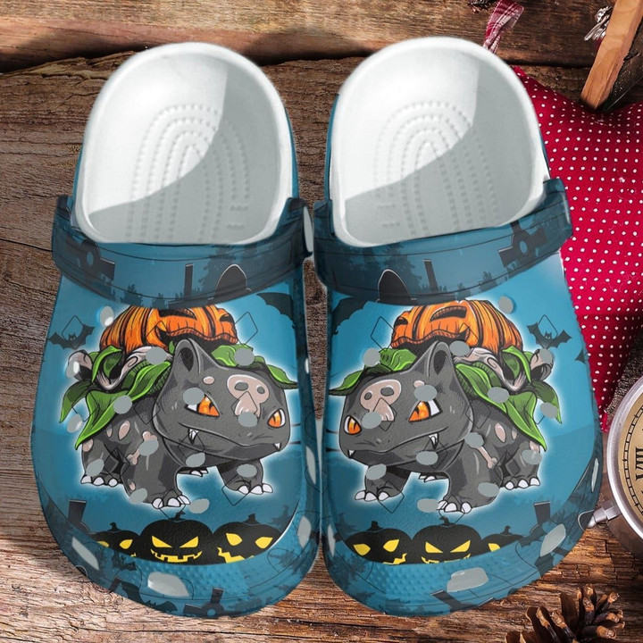 Bulbasaur Pumpkin Halloween Shoes - Anime Outdoor Shoes Gifts - Gigo Smart