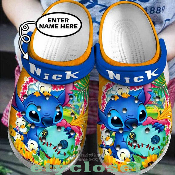 Stitch Friends Summer Vacation Hawaii Custom Shoes Crocs Clog For Women Daughter - MCM-CR322