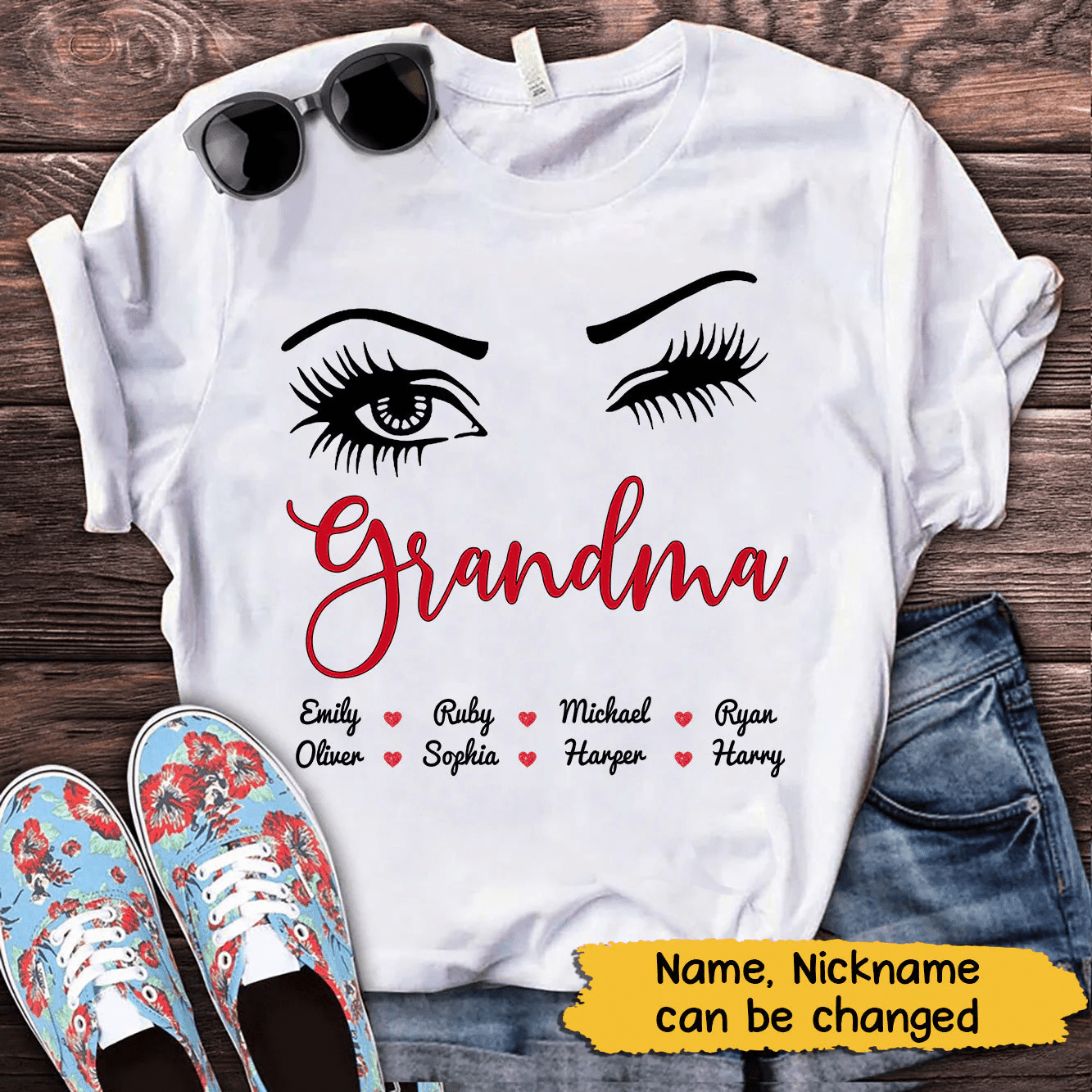 Wink Eye Grandma Dorin Personalized Shirt NVL14FEB22CT3