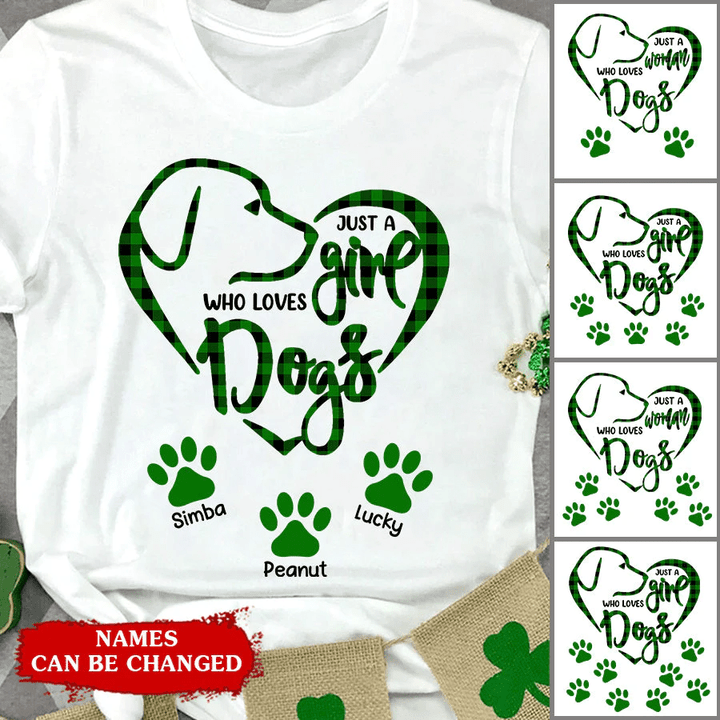 Dog Lovers Heart Paw Dorin Personalized Shirt NVL28JAN22TT1