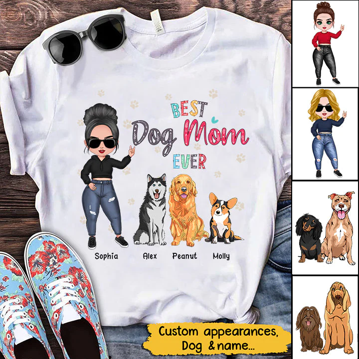 Best Dog Mom Ever Dorin Personalized Shirt NVL28FEB22TT1