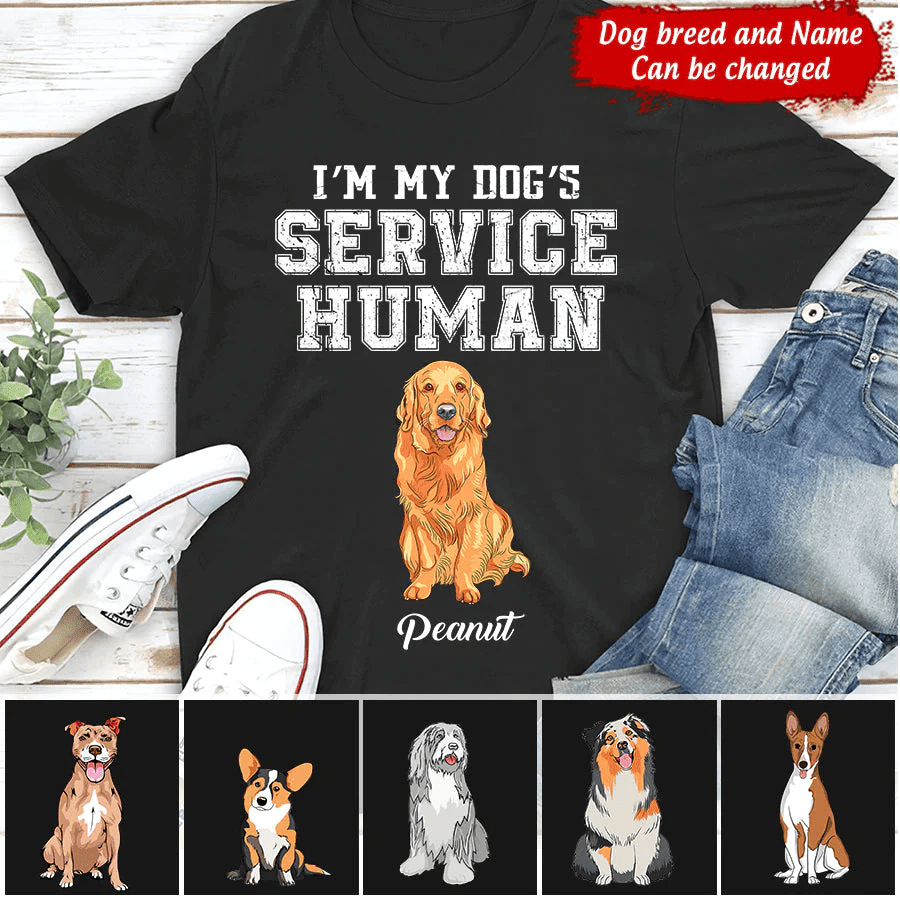 I'm My Dogs Service Human Dorin Personalized Shirt NVL18FEB22TT1
