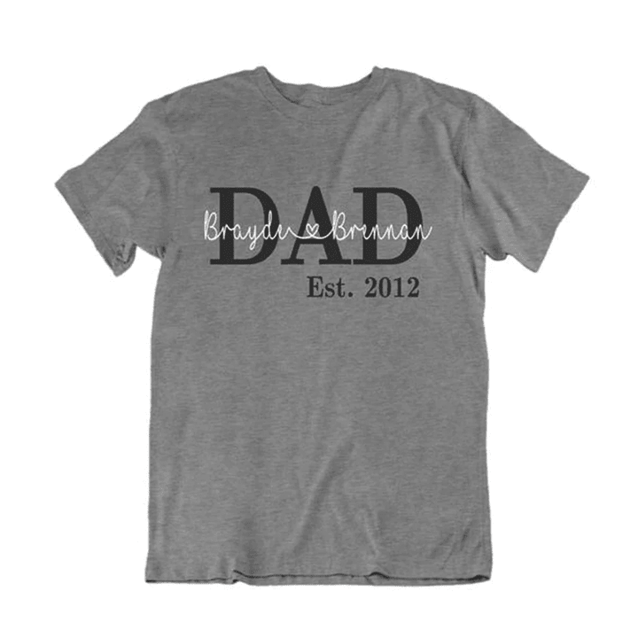 Personalized Dad Est Shirt Gift For Dad