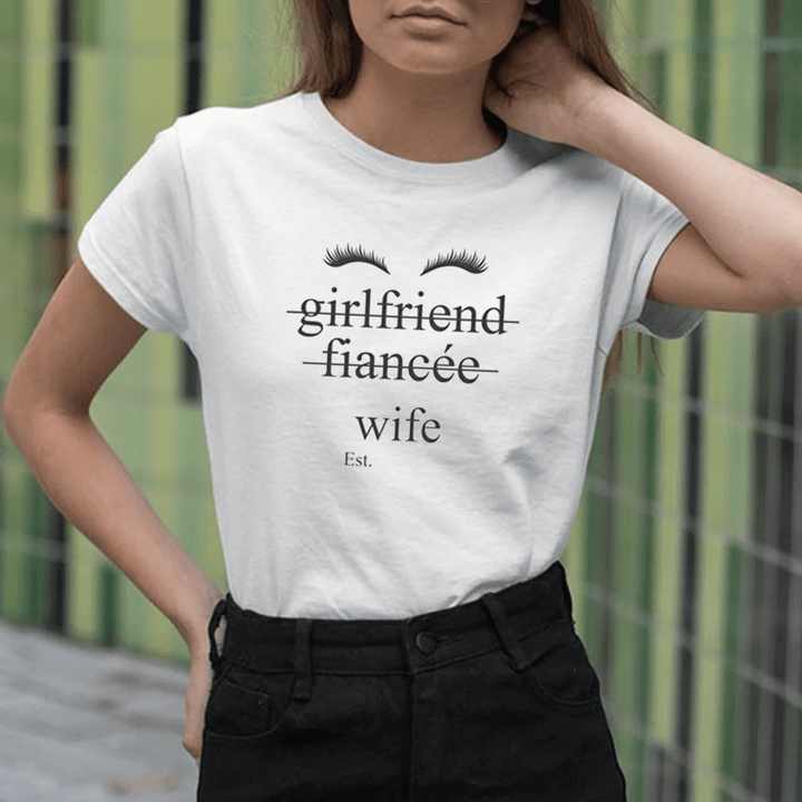 Gift For Wife Girlfriend Fiancee Wife Eyelashes Shirt