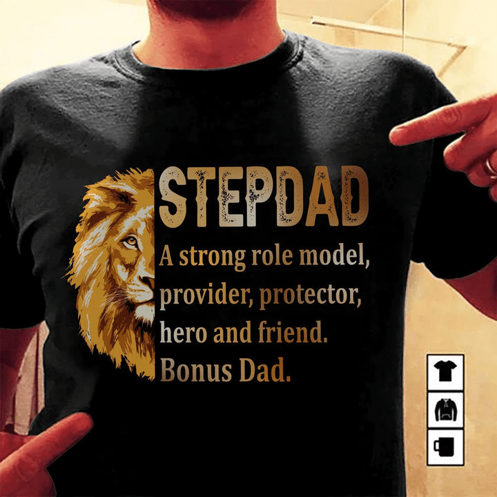 Gift For Stepdad Provider Protector T-shirt