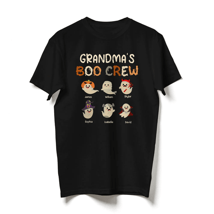 Grandma Nana's Boo Crew Halloween Cute Funny Personalized Shirt
