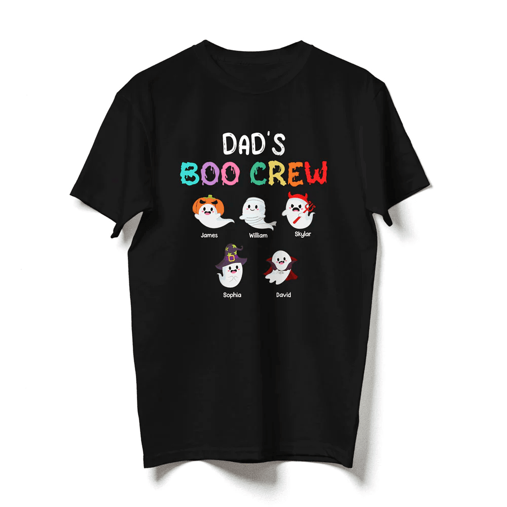 Daddy's Boo Crew Halloween T-Shirts Personalized Gift For Dad