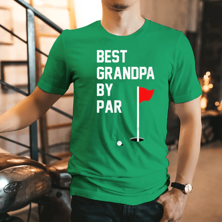 Best Grandpa By Par Golf Shirt Gift For Grandfather