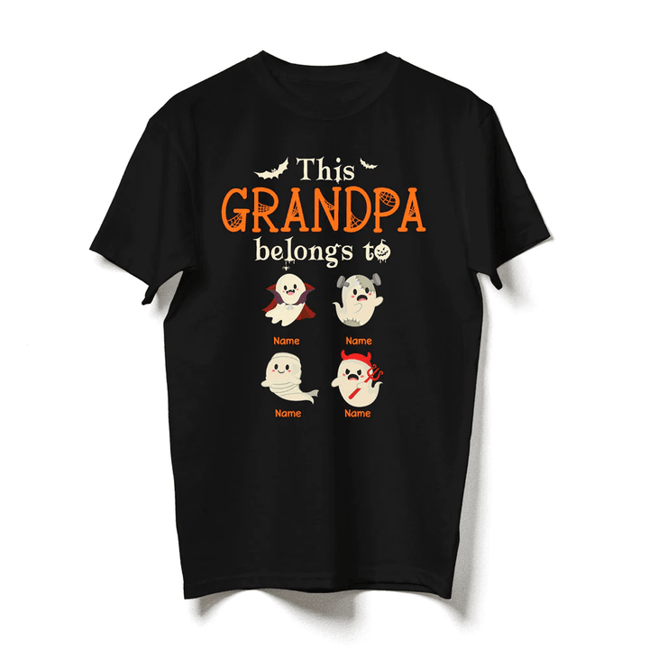 Grandparents Belongs To Spooky Grandkids Personalized Shirt
