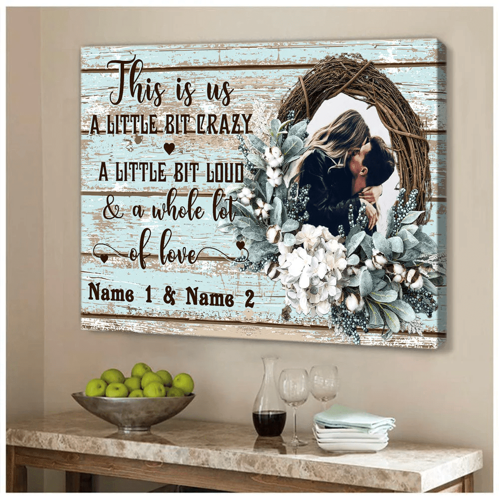 Personalized Gift For Couple A Whole Lot Of Love Canvas