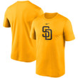 Men's Nike Gold San Diego Padres Large Logo Legend Performance T-Shirt