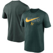 Men's Nike Green Oakland Athletics City Swoosh Legend Performance T-Shirt