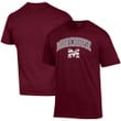 Men's Champion Maroon Morehouse Maroon Tigers Arch Over Logo T-Shirt
