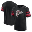 Men's Fanatics Branded Black Atlanta Falcons Textured Hashmark V-Neck T-Shirt