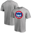 Men's Fanatics Branded Heathered Gray Chicago Cubs Big & Tall Cooperstown Collection Huntington Team T-Shirt
