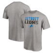 Men's Fanatics Branded Heathered Gray Detroit Lions Fade Out T-Shirt