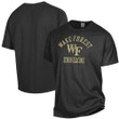 Men's ComfortWash Black Wake Forest Demon Deacons Arch Logo Garment Dyed T-Shirt