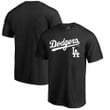 Men's Fanatics Branded Black Los Angeles Dodgers Team Lockup T-Shirt