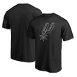 Men's Fanatics Branded Black San Antonio Spurs Primary Team Logo T-Shirt