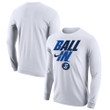 Men's Nike White Creighton Bluejays Legend Bench Long Sleeve T-Shirt