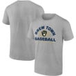 Men's Fanatics Branded Heathered Gray Milwaukee Brewers Iconic Go for Two T-Shirt