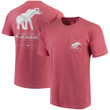 Men's Crimson Alabama Crimson Tide Tuskwear Comfort Colors Vintage State Flag T-Shirt
