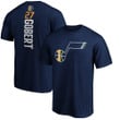 Men's Fanatics Branded Rudy Gobert Navy Utah Jazz Team Playmaker Name & Number T-Shirt