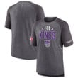Men's Fanatics Branded Heathered Gray Sacramento Kings 2022 Noches Ene-Be-A Core Shooting Raglan T-Shirt