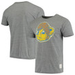 Men's Original Retro Brand Heathered Gray UCLA Bruins Vintage Logo Tri-Blend T-Shirt
