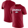 Men's Nike Cardinal Arkansas Razorbacks Family T-Shirt