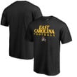 Men's Fanatics Branded Black East Carolina Pirates True Sport Football T-Shirt