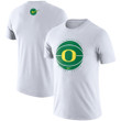 Men's Nike White Oregon Ducks Team Basketball Icon T-Shirt